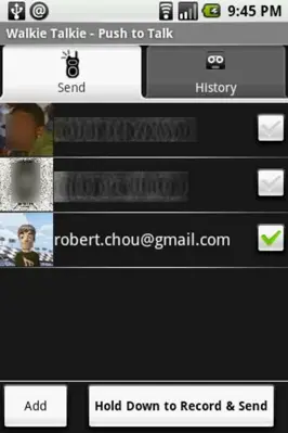 Walkie Talkie Push to Talk Lite android App screenshot 1